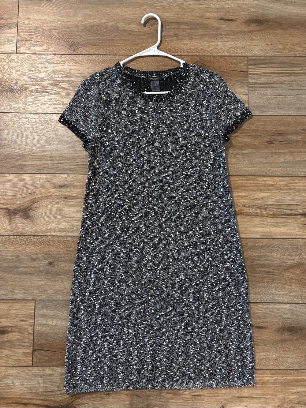 Ann Taylor Women's Short-Sleeve Tweed Knit Dress